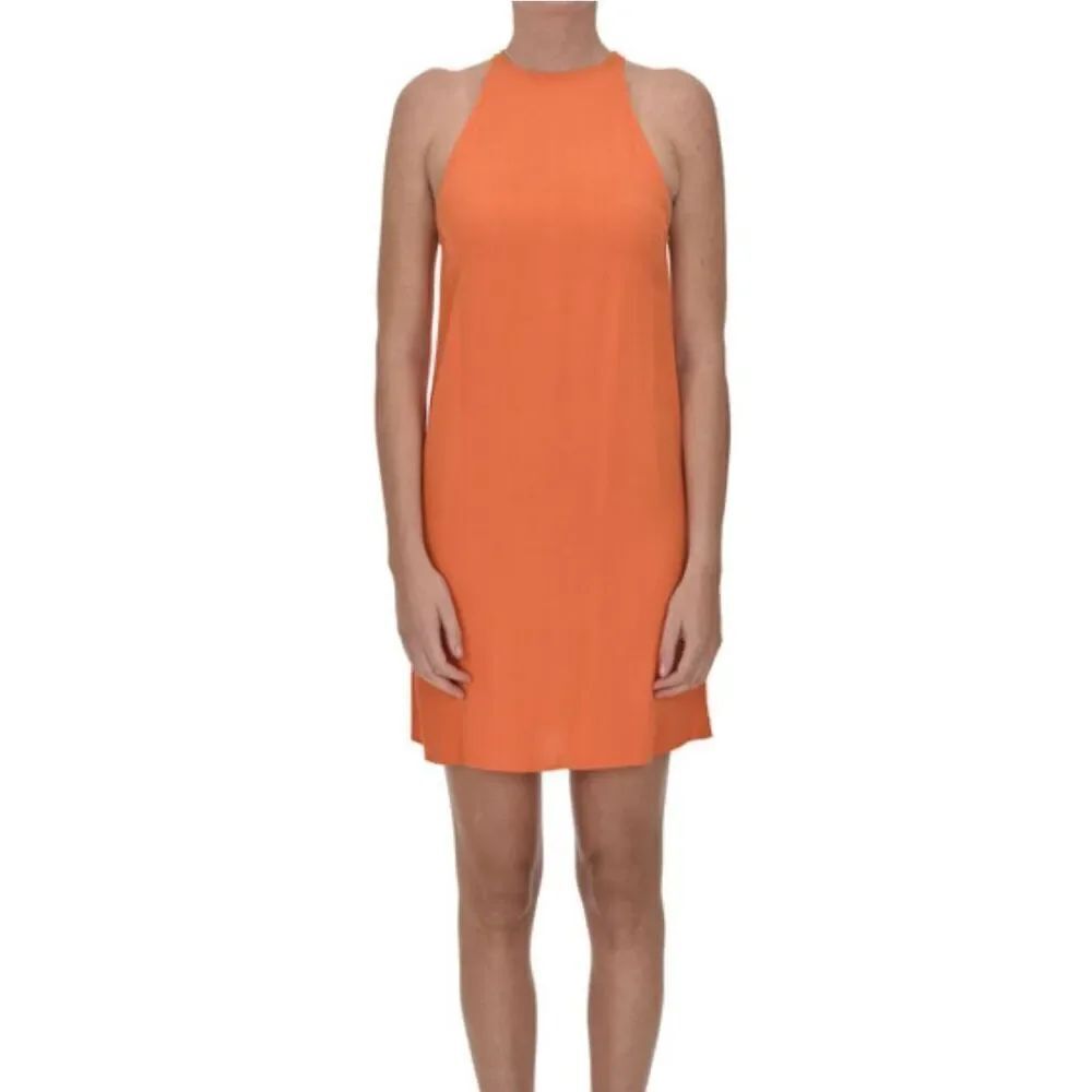 BA&SH Crepè mini dress in Orange NWT Size 6